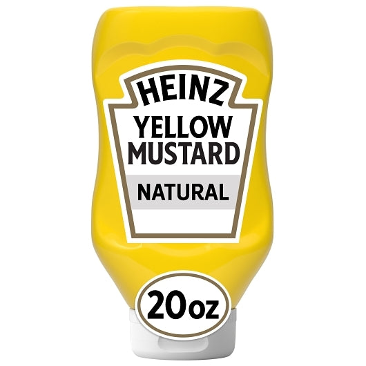 Heinz Yellow Mustard Bottle, 1.25 Pound — 12 Per Case