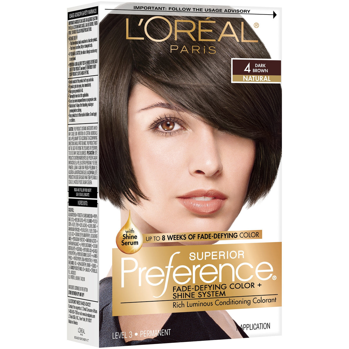L'Oreal Preference #4 DK Brown — Case of 12