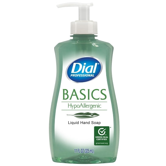 Dial Basics Hypoallergenic Liquid Hand Soap, 11 Fluid Ounce — 12 Per Case
