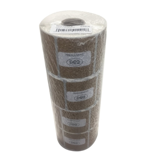 DateCodeGenie Kraft Blank Label Permanent 2"X1", 1000 Count — 4 Per Case