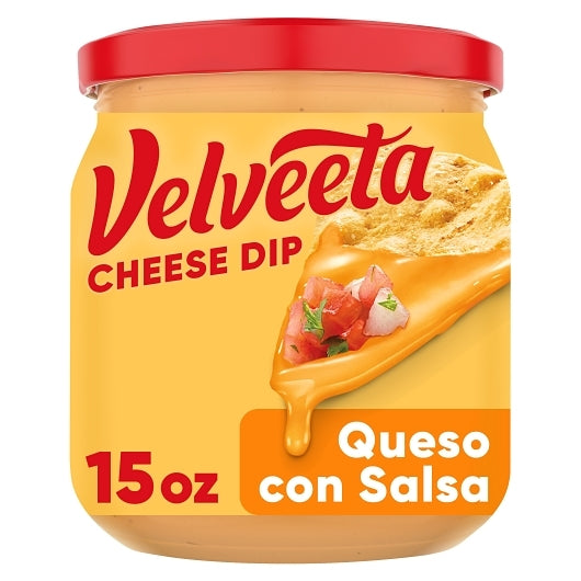 Velveeta Queso Con Salsa Cheese Sauce, 15 Ounce — 12 Per Case