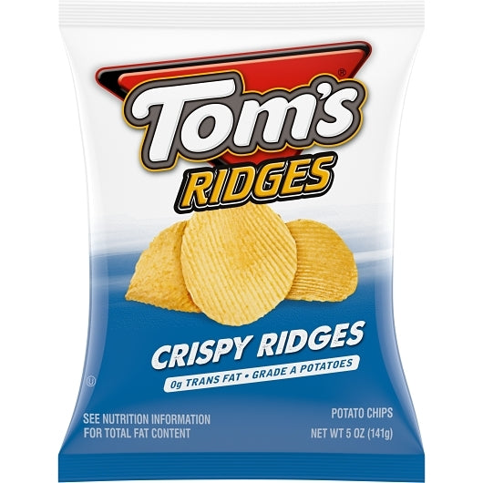Toms Crispy Ridges Potato Chips, 5 Ounce — 9 Per Case