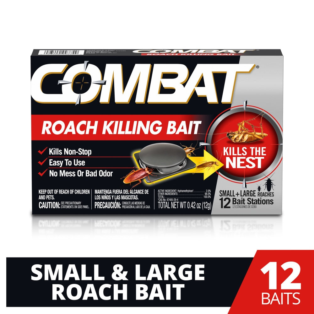 Combat Small/Large Roach Bait, 10 ct — 12 Per Case