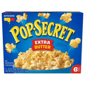 Pop Secret Microwave Popcorn, Extra Butter Flavor, Sharing Bags, 19.2 Ounce — 6 Per Case