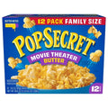 Pop Secret Microwave Popcorn Movie Theater Butter Flavor Sharing Bags, 38.4 Ounce — 4 Per Case