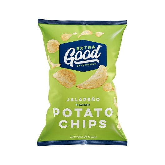 Extragood Potato Chips Jalapeno, 6 Ounce — 12 Per Case