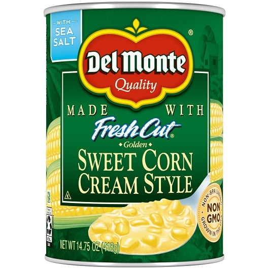 Del Monte Golden Sweet Cream Style Corn, 14.75 Ounce — 24 Per Case