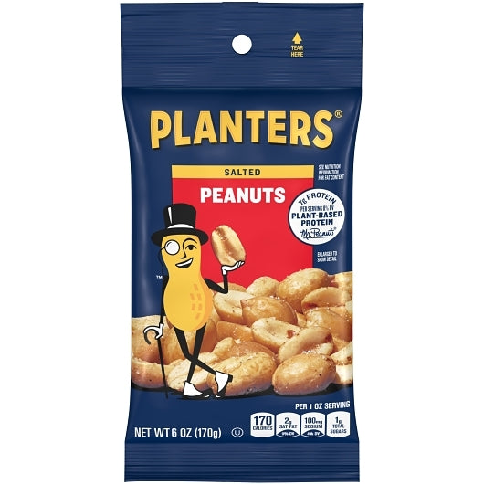 Planters Salted Peanuts, 6 Ounce — 12 Per Case