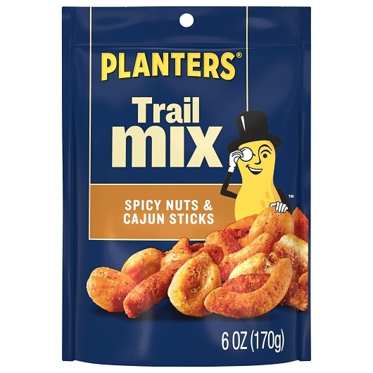 Planters Spicy Nuts Cajun Trail Mix, 6 Ounce — 12 Per Case