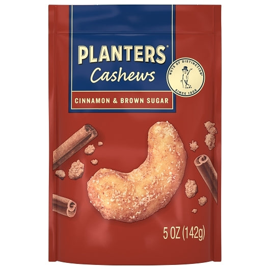 Planters Cashew Cinnamon Brown Sugar, 5 Ounce — 12 Per Case