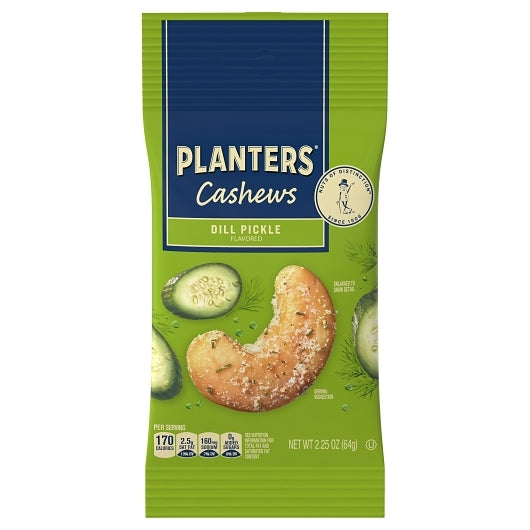Planters Cashews Dill Pickle, 2.25 Ounce — 60 Per Case