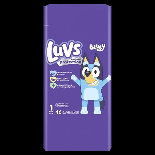 Luvs Platinum Protection Diapers Base Version 2X/Duo 1/Small, 46 Count — 2 Per Case