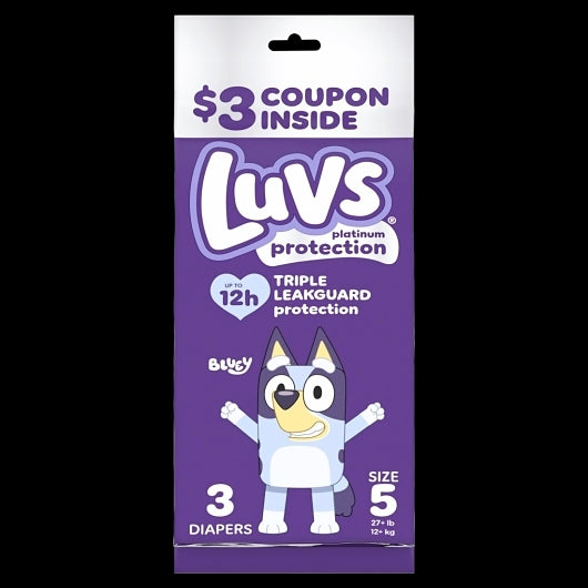 Luvs Platinum Protection Diapers Base Version Sample Mixed Size 3-5, 40 Count — 1 Per Case