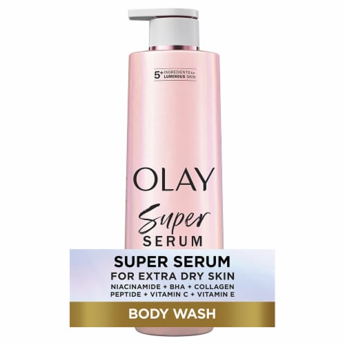 Olay Super Serum Extra Dry Body Wash, 20 oz — 4 Per Case