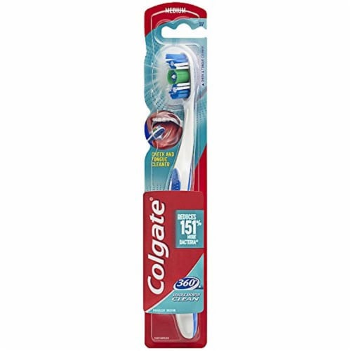 Colgate 360 Toothbrush Full Head Medium, 2 pk — 36 Per Case