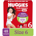 Huggies Little Movers Jumbo Diapers Size 6, 16 Count — 4 Per Case