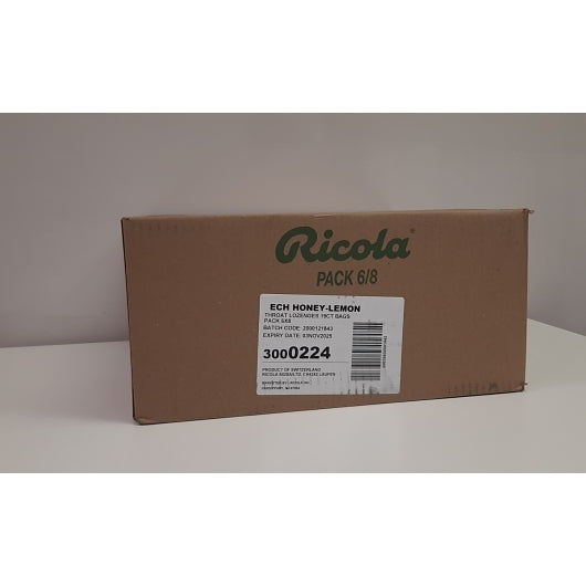Ricola Echinacea Honey Lemon Cough Drops Bags, 19 Each — 48 Per Case