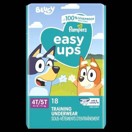 Pampers Easy Ups Training Underwear For Boys, 18 Count — 4 Per Case