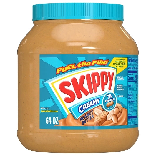 Skippy Creamy Peanut Butter, 64 Ounce — 6 Per Case