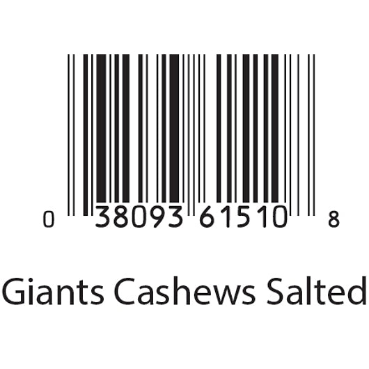 Giant Snack Inc Cashew Shipper, 48 Count — 1 Per Case