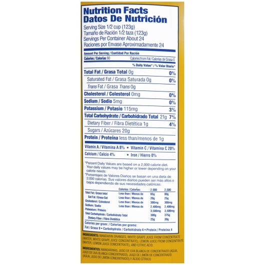 Dole Mandarin Oranges In 100% Juice, 106.187 Ounce — 6 Per Case