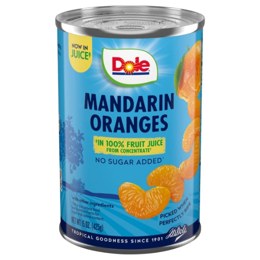 Dole Mandarin Oranges In Juice, 15 Ounce — 12 Per Case