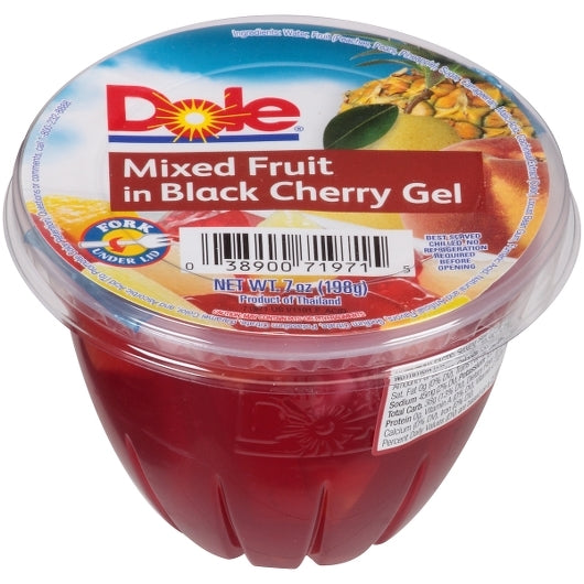 Dole Mixed Fruit In Black Cherry Gel, 7 Ounce — 12 Per Case