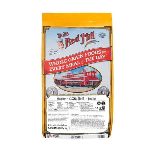 Bob's Red Mill Gluten Free Cassava Flour, 25 Pound — 1 Per Case