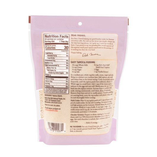 Bob's Red Mill Tapioca Small Pearl, 24 Ounce — 4 Per Case