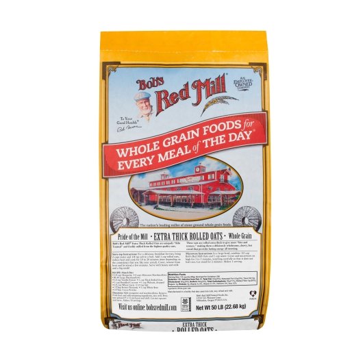 Bob's Red Mill Extra Thick Rolled Oats, 50 Pound — 1 Per Case