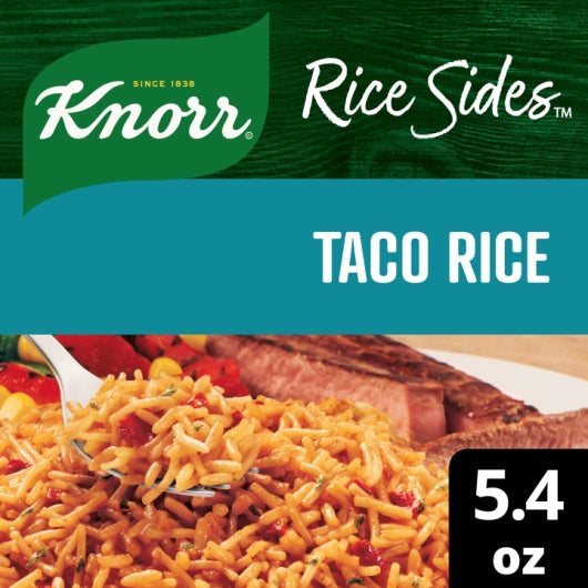 Knorr Taco Flavored Rice & Pasta Side Meal, 5.6 Ounce — 8 Per Case