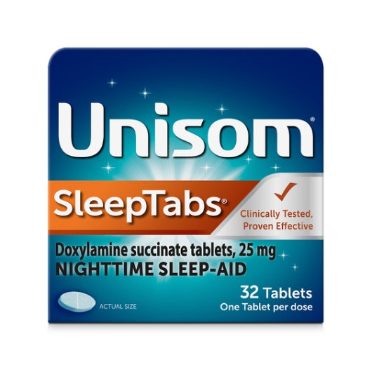 Unisom Sleepgels Nighttime Sleep Aid Tablets, 32 Count — 24 Per Case