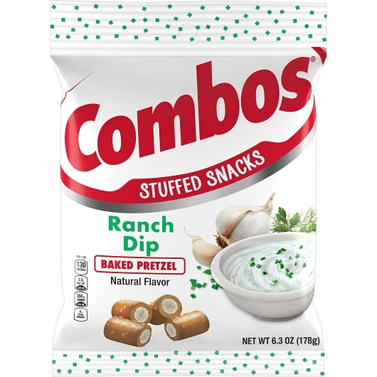 Combos Ranch Dip Pretzel, 6.3 Ounce — 12 Per Case