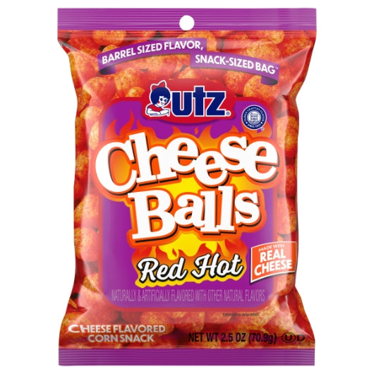 UTZ Red Hot Cheese Balls, 2.5 Ounce — 5 Per Case