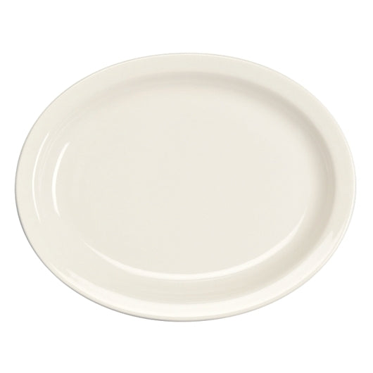 Homer Laughlin Narrow Rim Oval Platter 12.38" X 10.0" X 1.0" Undecorated — 12 Per Case