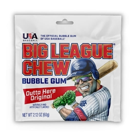 Big League Chew Original Pouch, 2.12 Ounce — 108 Per Case