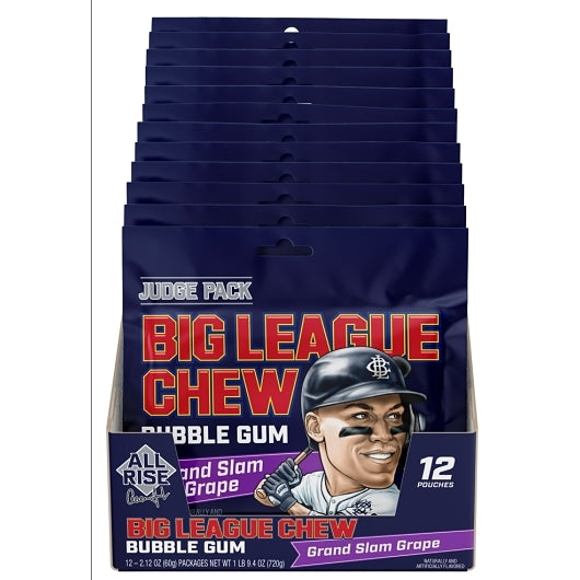 Big League Chew Aj Grand Slam Grape, 2.12 Ounce — 108 Per Case