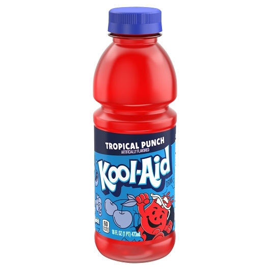 Kool-Aid Ready To Drink Tropical Punch Beverage, 473 Milliliter — 12 Per Case