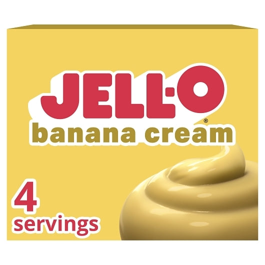 Jell-O Banana Flavored Instant Pudding Mix, 3.4 Ounce — 24 Per Case