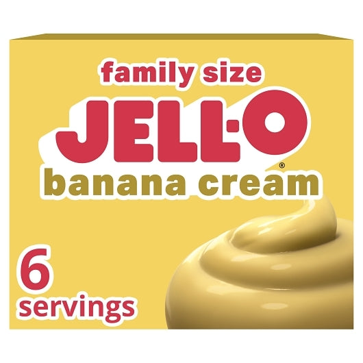 Jell-O Banana Cream Flavored Instant Pudding Mix, 5.1 Ounce — 24 Per Case