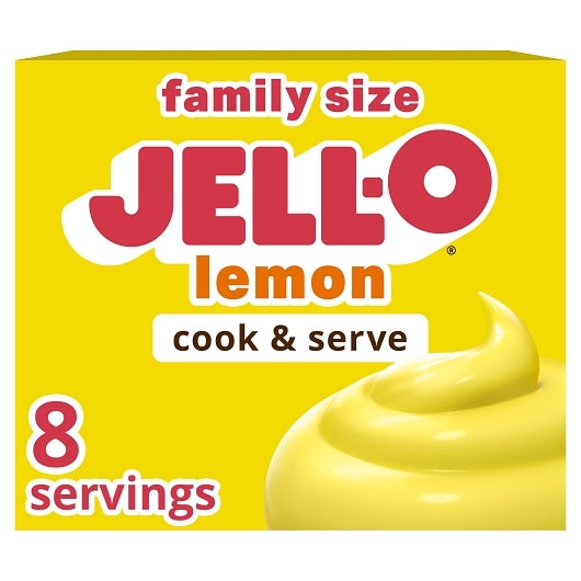 Jell-O Lemon Pudding & Pie Filling, 4.3 Ounce — 24 Per Case