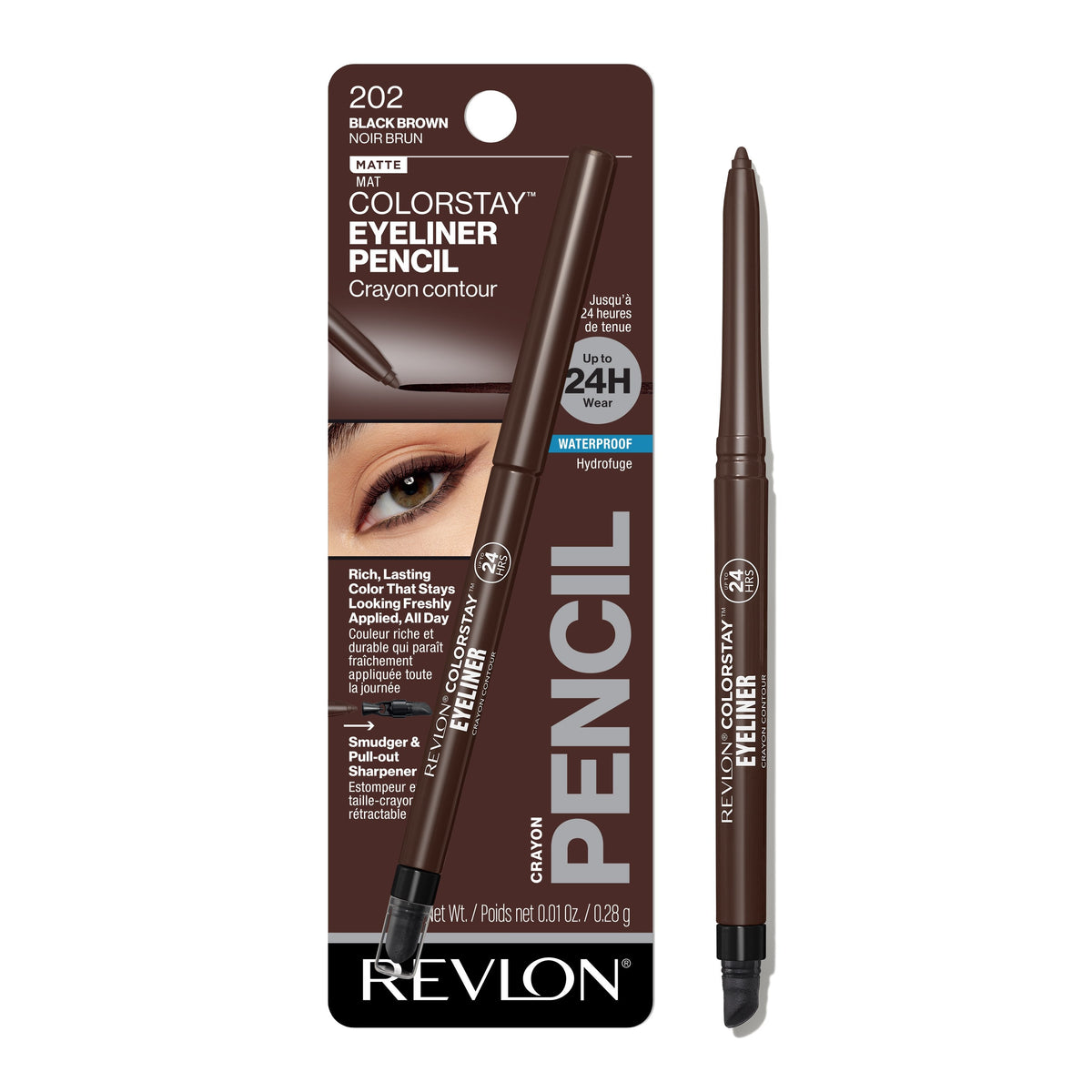Revlon C/stay #202 I/liner Blk Brn — Case of 72