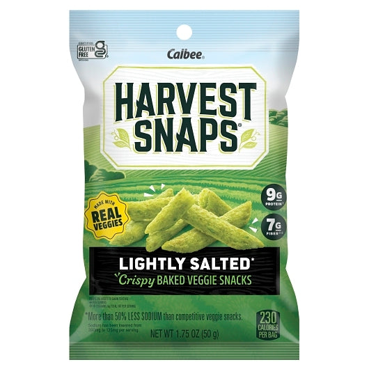 Harvest Snaps Green Pea Snack Crisps Lightly Salted Caddy, 1.75 Ounce — 8 Per Case