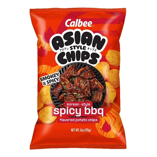 Calbee Korean Style Spicy Barbecue Chips, 6 Ounce — 12 Per Case