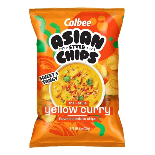 Calbee Thai Style Yellow Curry Chips, 6 Ounce — 12 Per Case