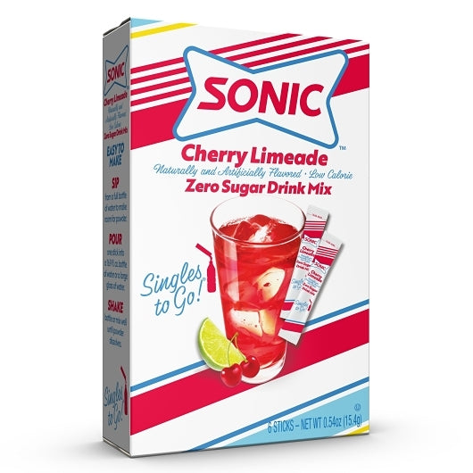 Sonic Cherry Limeade Singles To Go, 6 Count — 12 Per Case