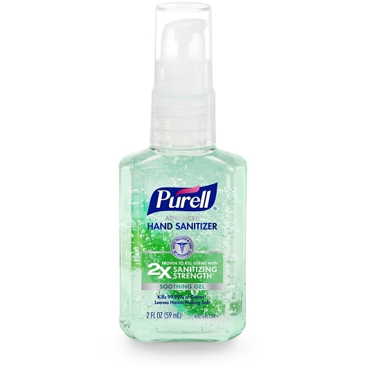 Purell Soothing Gel (Aloe) Pump Bottle, 1 Count — 24 Per Case