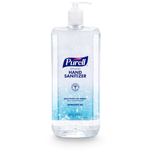 Purell Advanced Hand Sanitizer Refreshing Gel Clean Scent, 1 Count — 4 Per Case