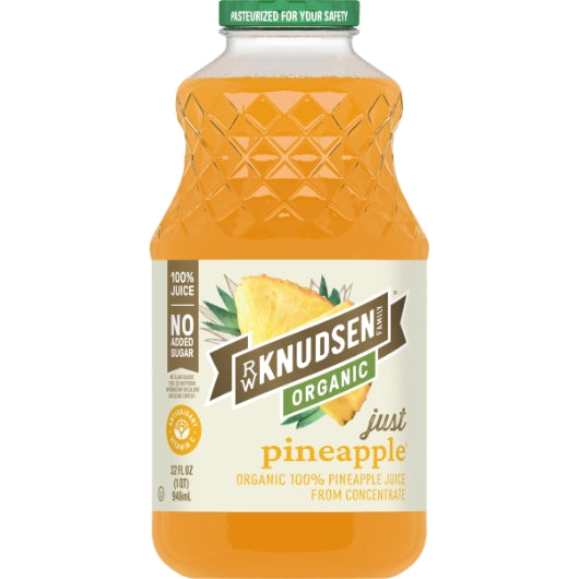 RW Knudsen Organic Pineapple Juice, 32 Fluid Ounce — 6 Per Case