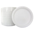 AJM 7 Inch Plates White, 125 Count — 8 Per Case